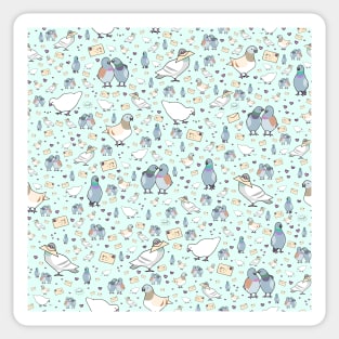 Cute pigeons Sticker